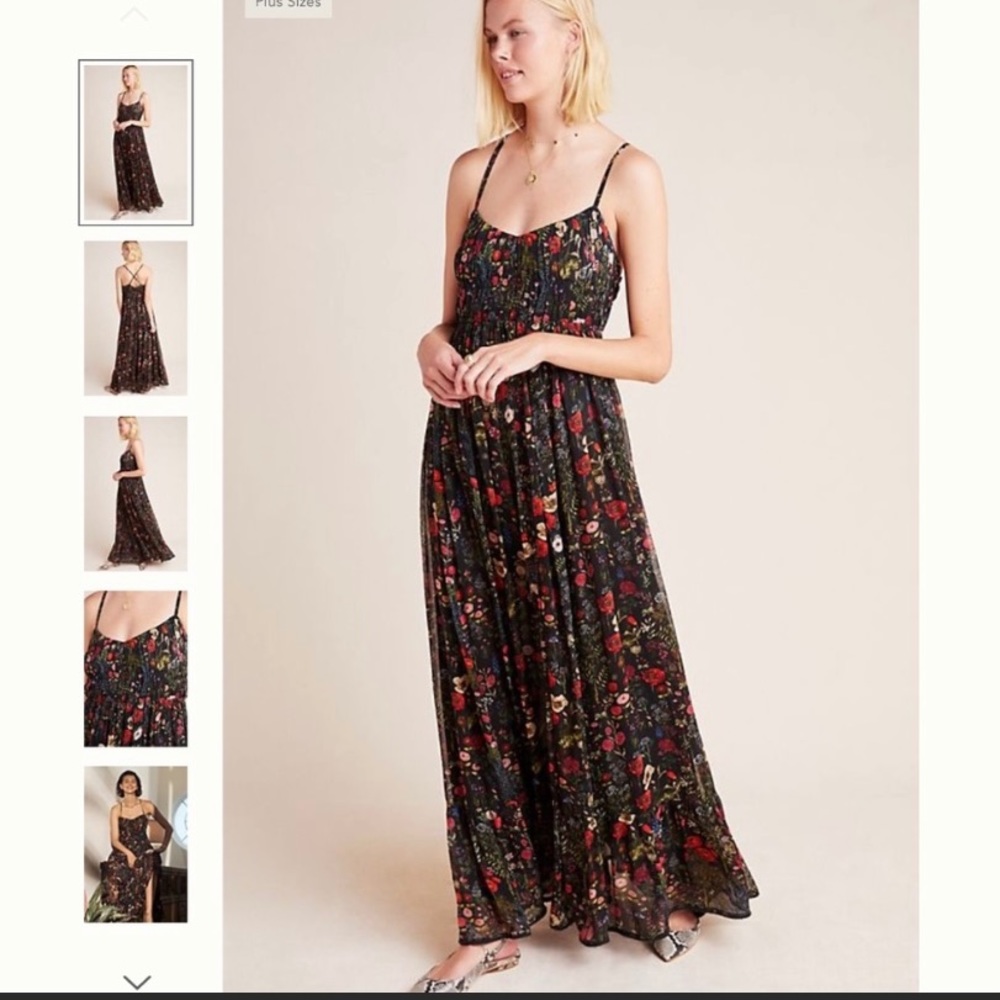 Anthropologie Payal Jain Floral Maxi Dress